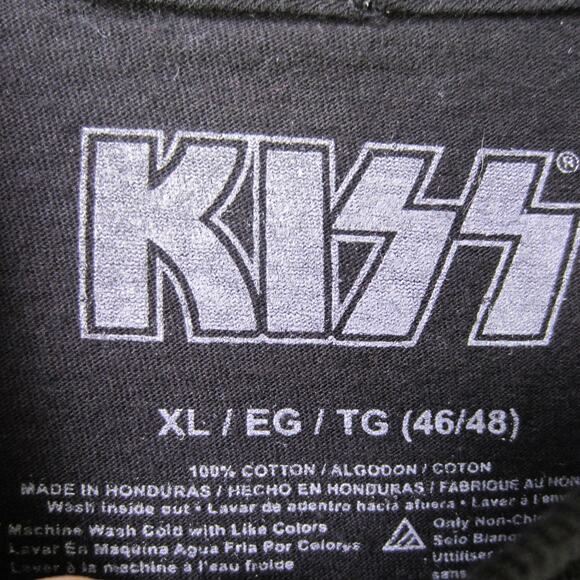 Vintage KISS Shirt Mens Extra Large World Tour 77 Band Rock Music Concert 70s - Picture 3 of 7